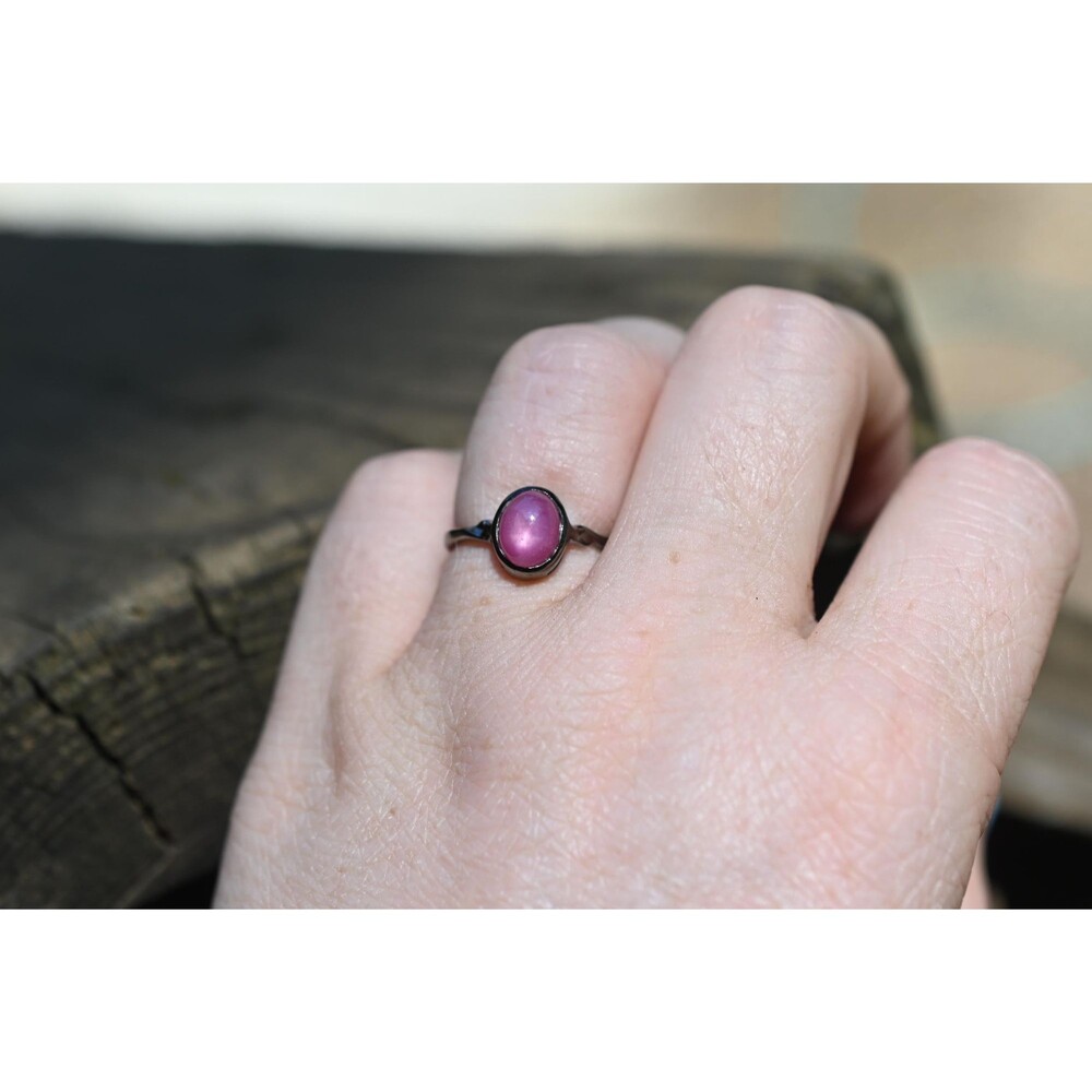 Ruby engagement ring size 6.5 in sterling silver